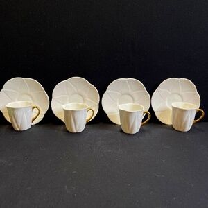 Classic White Shelley Dainty Tea Cups & Saucers